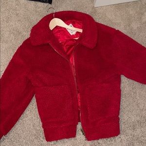 Red Sherpa Jacket